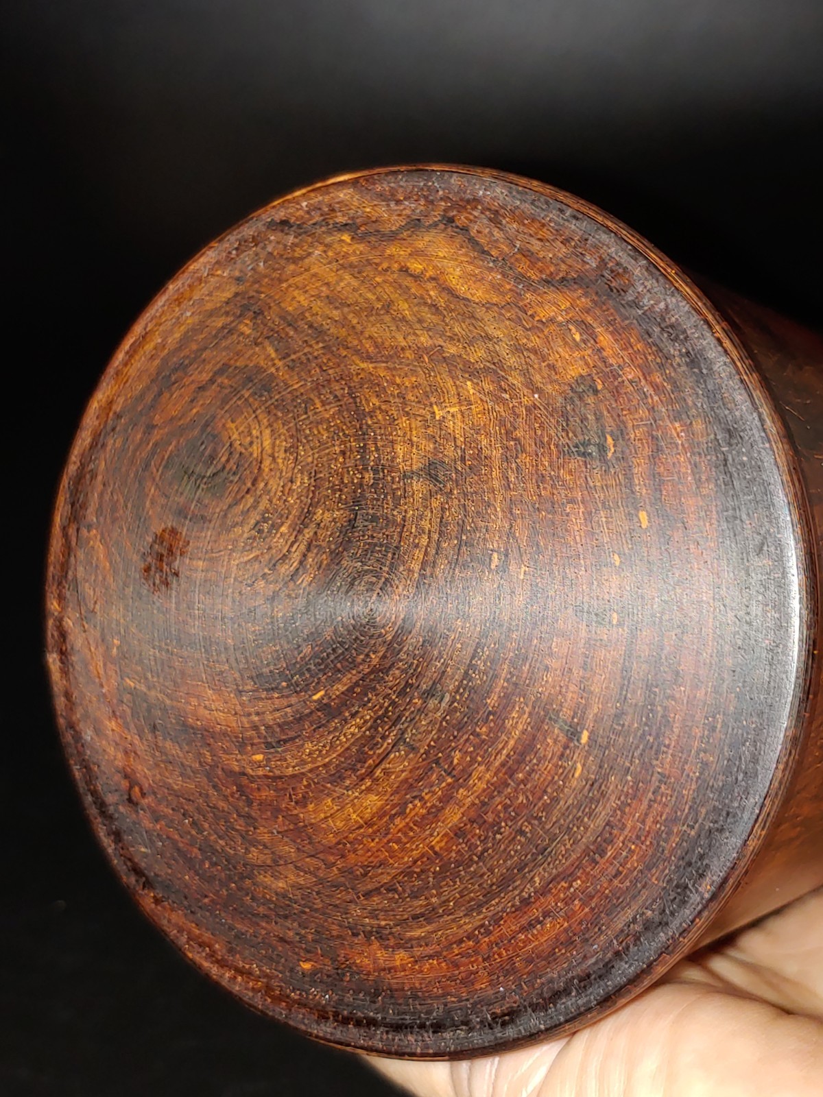 满鬼脸鬼眼纹 大红酸枝木笔筒 Chinesse Ghost Face Eye Texture Red Suanzhi Wood Hongmu Brush Pot