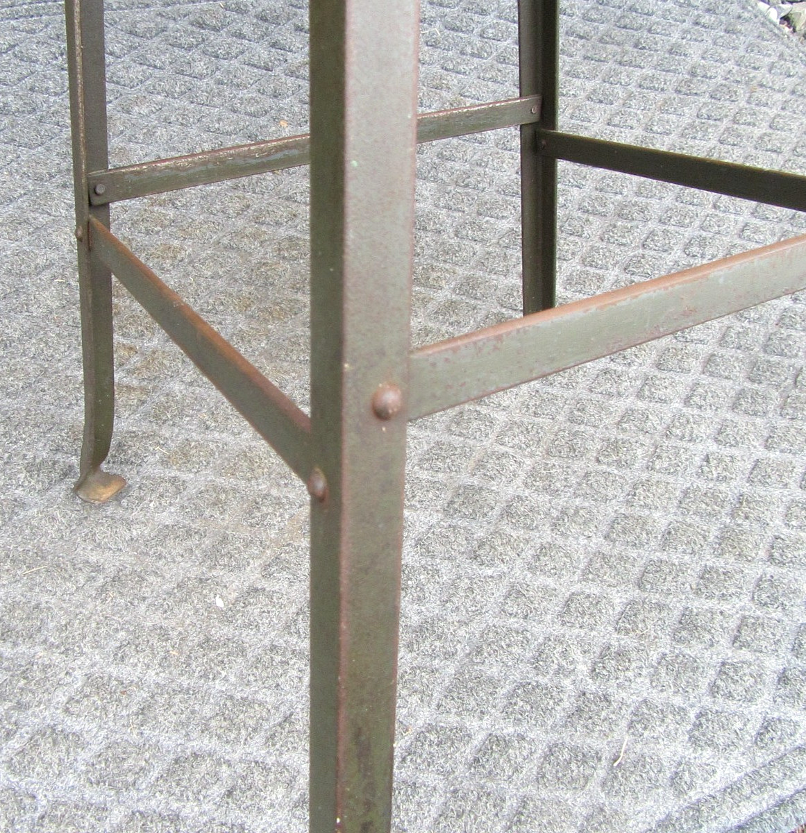 Vintage Industrial Machine Age Angle Steel Stool Co Drafting Chair