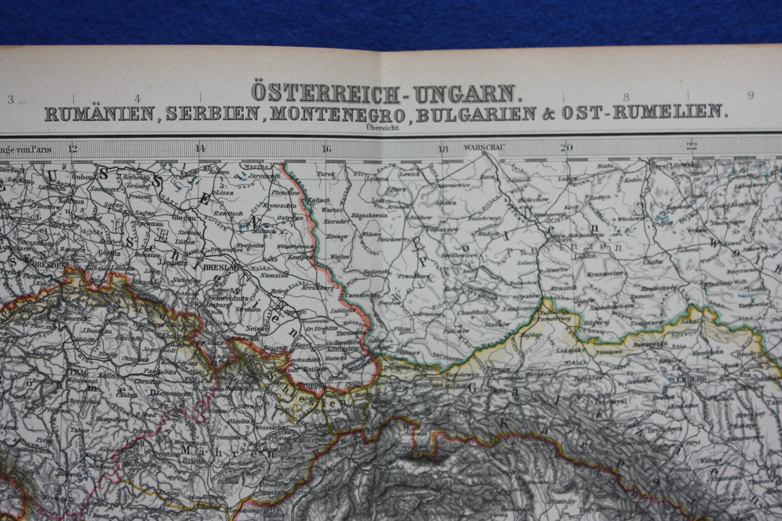 Original antique map NORTH BALKANS, CROATIA, BOSNIA, SERBIA, Stieler, 1891