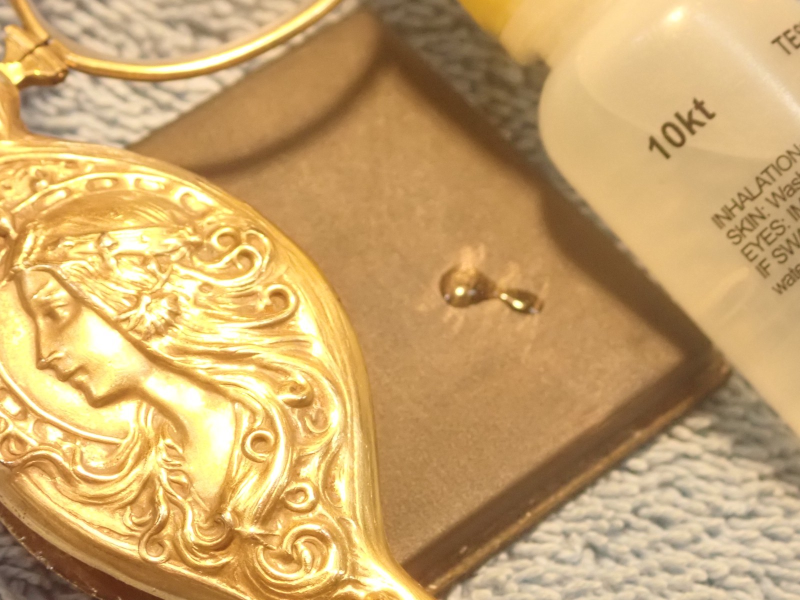 RARE GOLD FILLED “GIBSON GIRL” ART NOUVEAU 1899 REPOUSEE LORGNETTE!