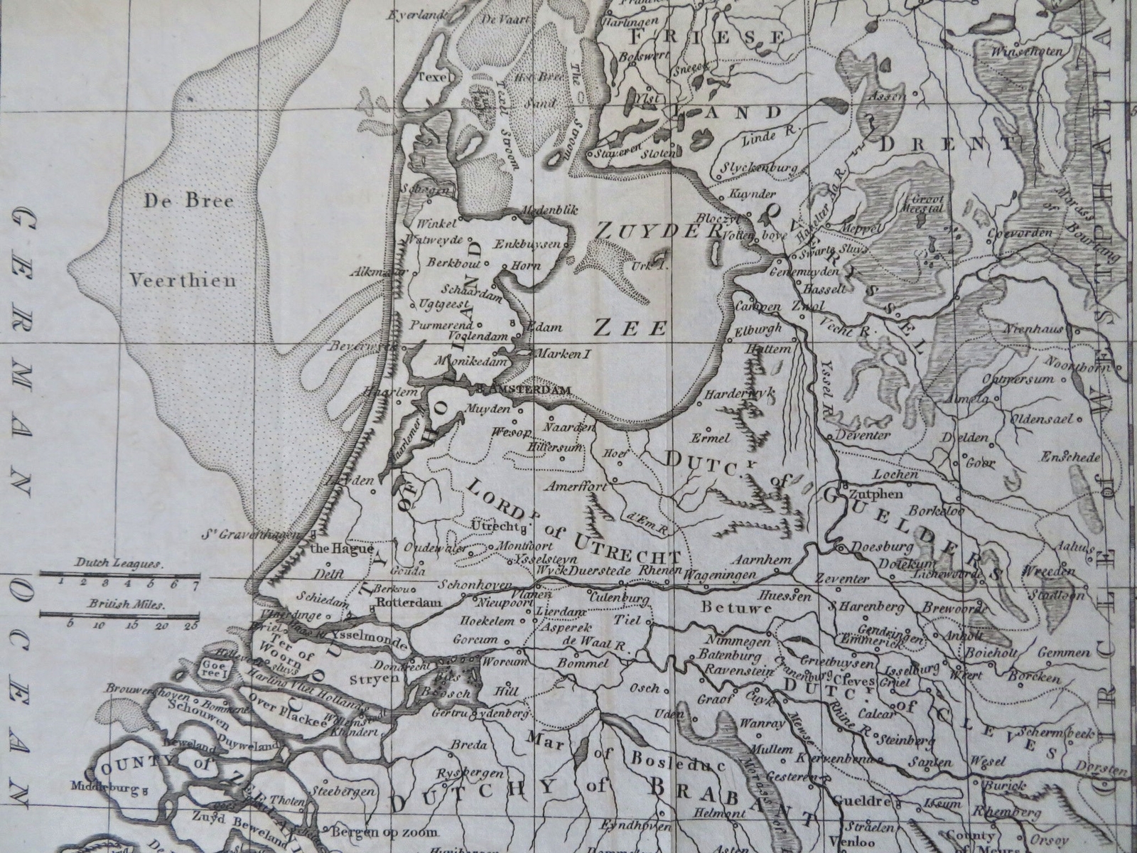 Seven United Provinces Netherlands Utrecht Holland 1791 Neele engraved map