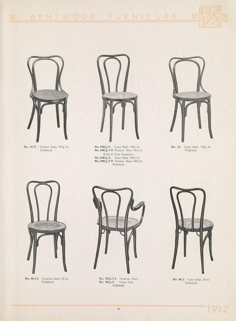 Jacob & Josef Kohn Wien No. 48/3 Bentwood Chair Old Painted Patina Paper Labels