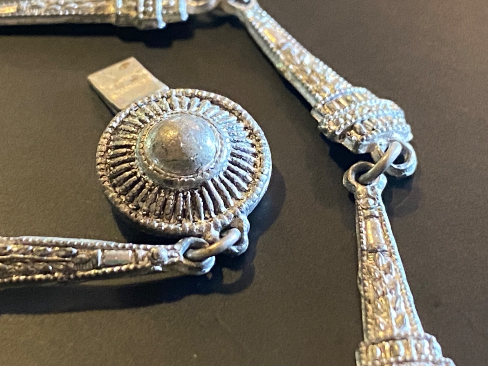 VTG Art Deco Bracelet/Necklace Part Silver-Tone Seattle Space Needle Tower Shape