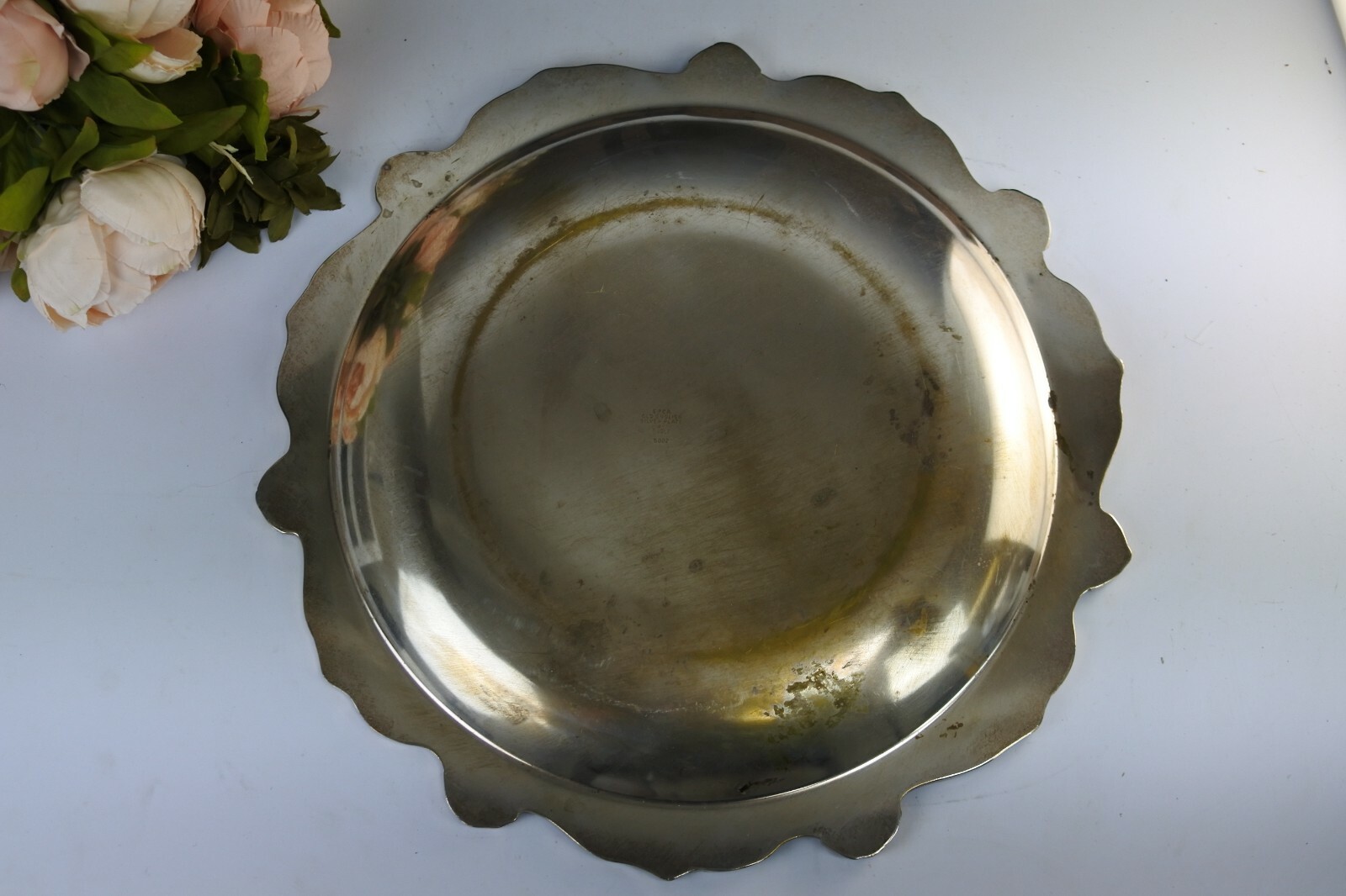 Vintage Tray Old English Silverplated Copper By Poole 1971 N.I.H.S.A.