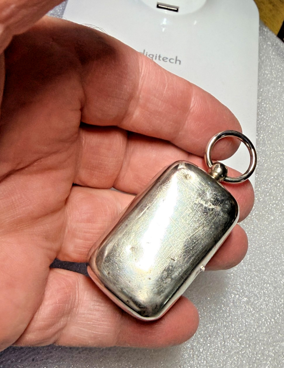 Vintage Silver Plated Double Sovereign Holder