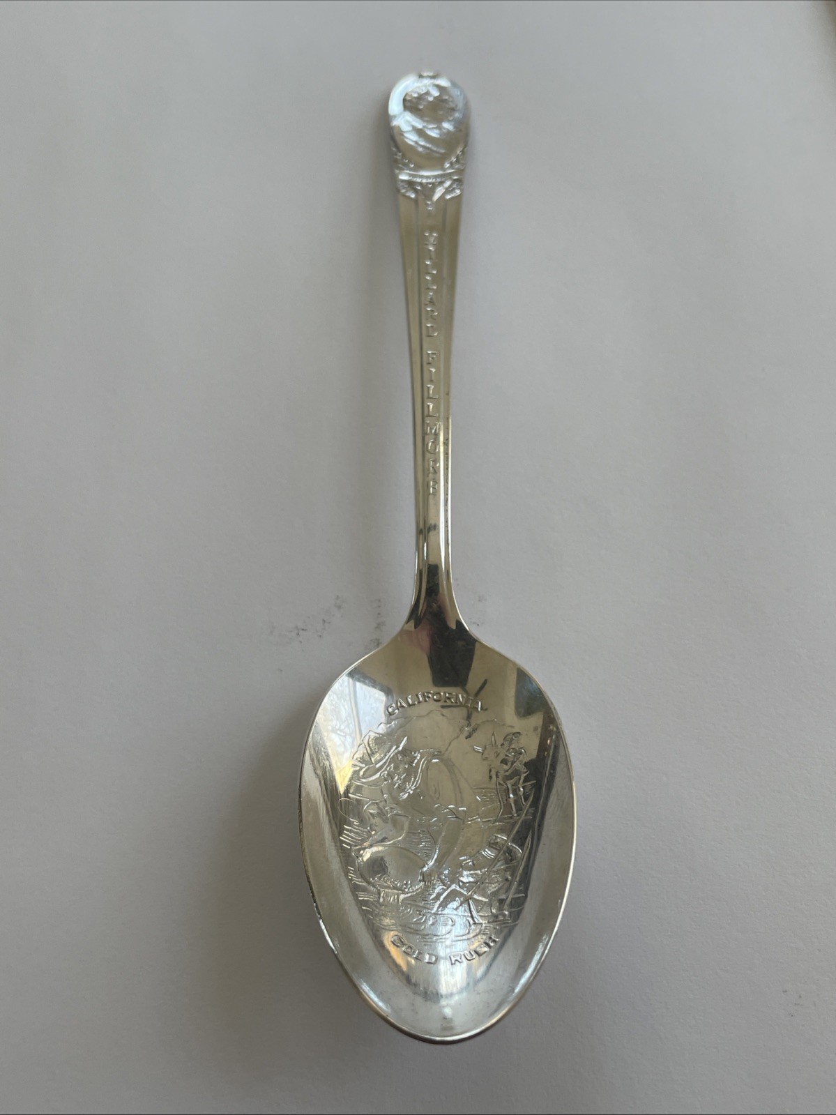 Vintage Spoon US Collectible. 6” Millard Fillmore Thirteenth President