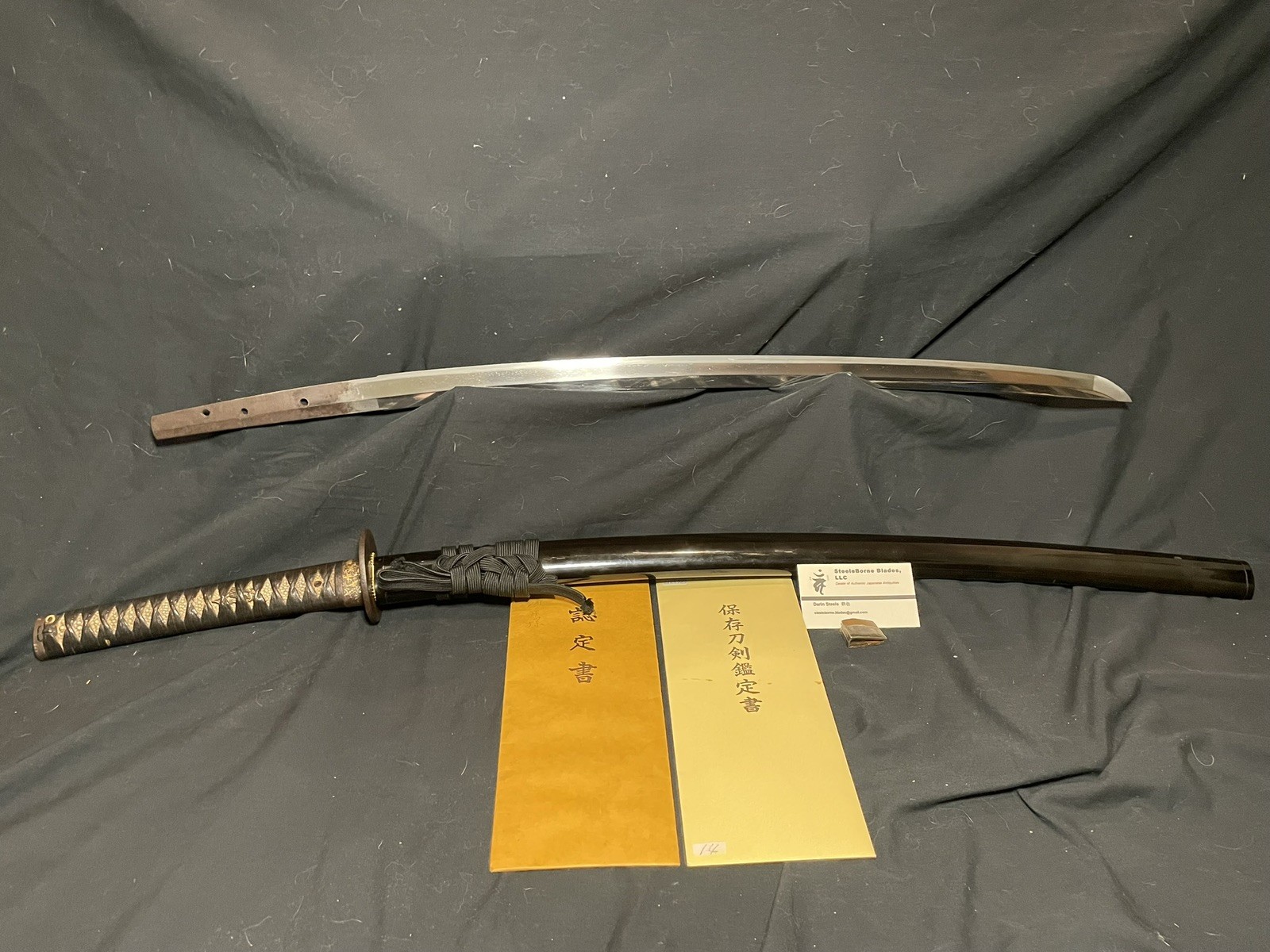 Wakizashi Katana Kai Mihara Muromachi period NBTHK Hozon paper Japanese antique