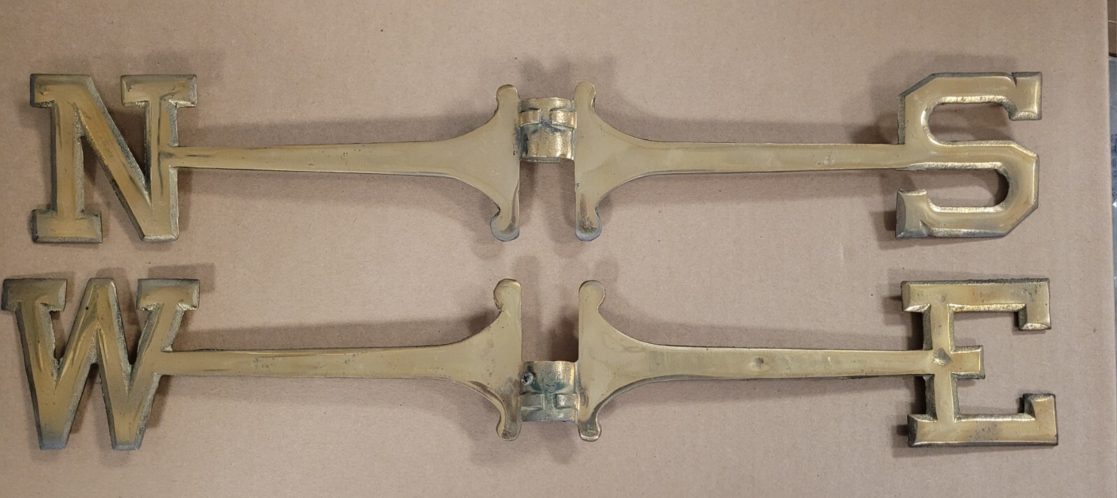 Weathervane Directionals 24” Brass FOR FULL SIZE WEATHERVANES FITS 3/4” RODS