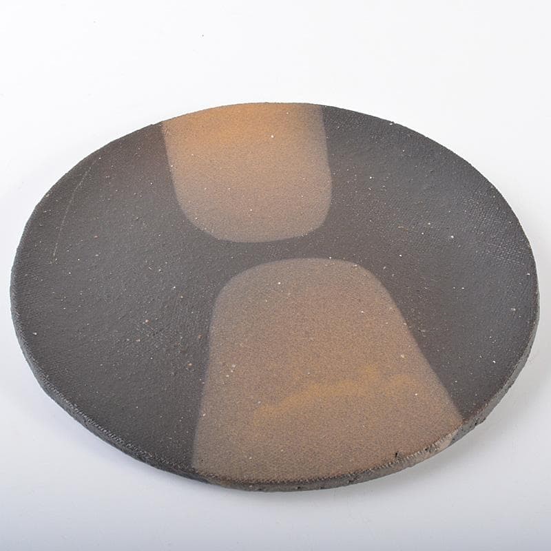 Shigaraki Ware Kamiyama Yasuhisa Natural Glaze Plate Diameter Approx 8.66 inches