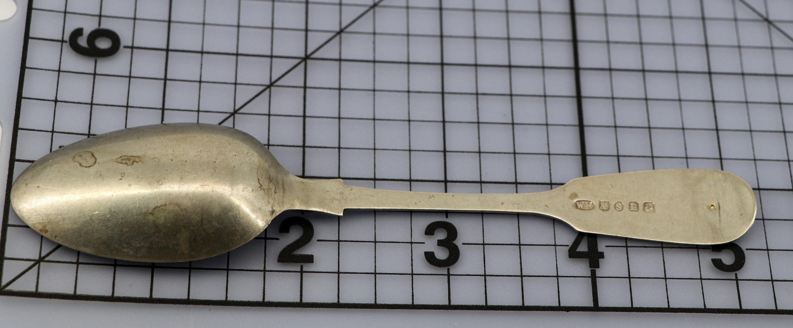 Antique William Hutton & Sons Silverplate Mustard Condiment Spoon ca 1870
