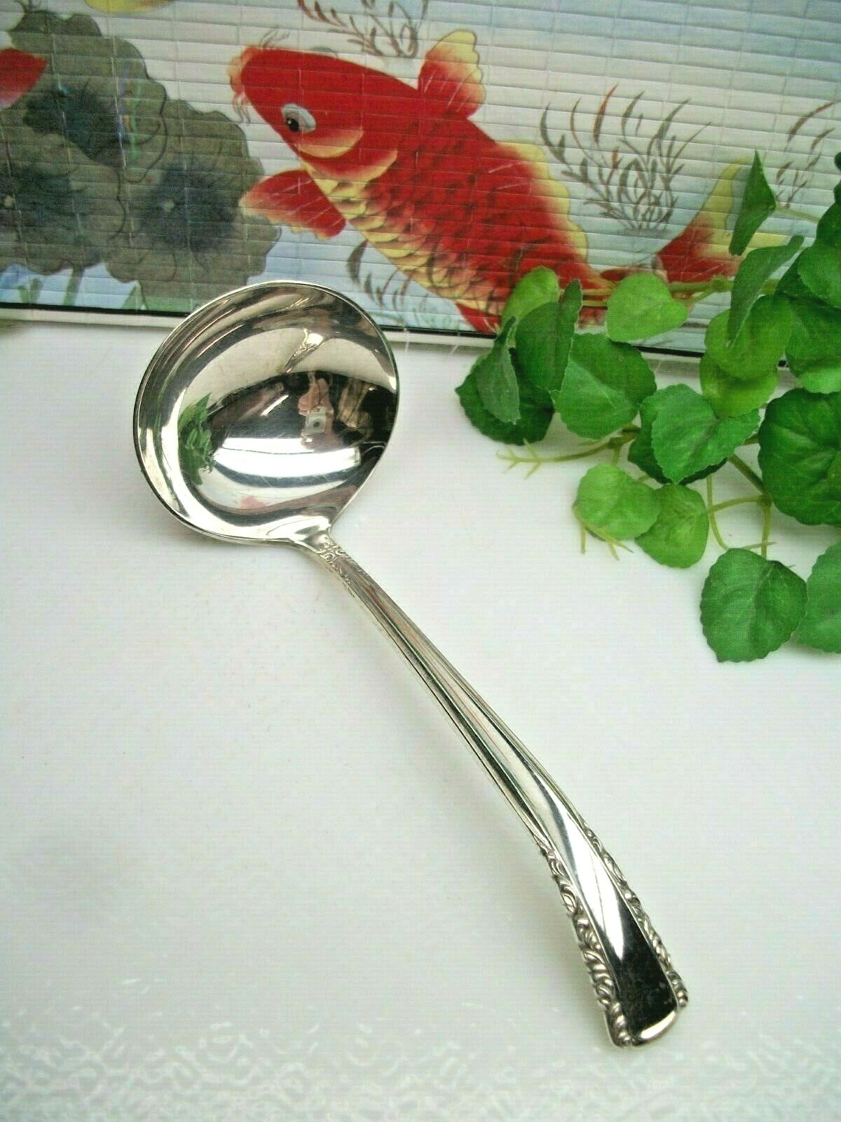 International Holmes Edwards MAY QUEEN Silverplate Gravy Serving Ladle 1951