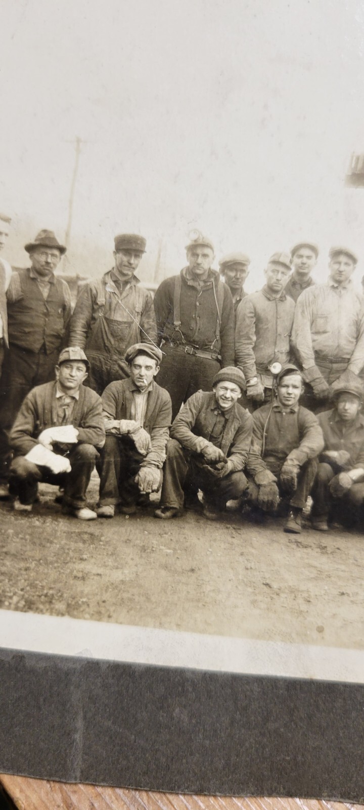 Rare Old Gibson Mine Baker PA Coal Miners Cabinet Photo Schuylkill County