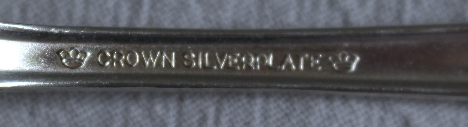 3 Silverplate SOLID SERVING SPOONS Crown Radiance 8 1/2” ART DECO 1939