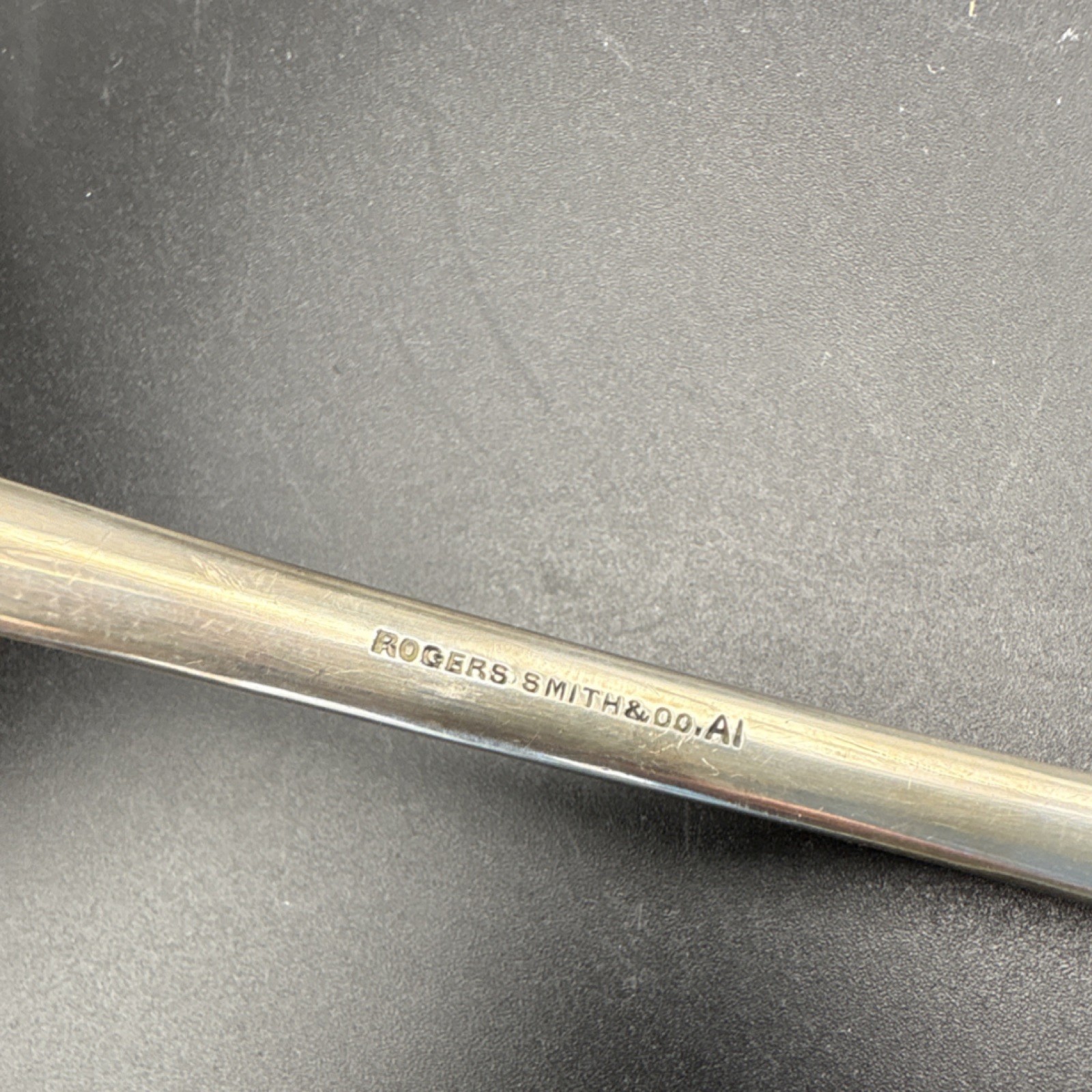 Antique Rogers, Smith & Co. “Lorne” 1878 Silverplate Soup Ladle – Monogram M A1