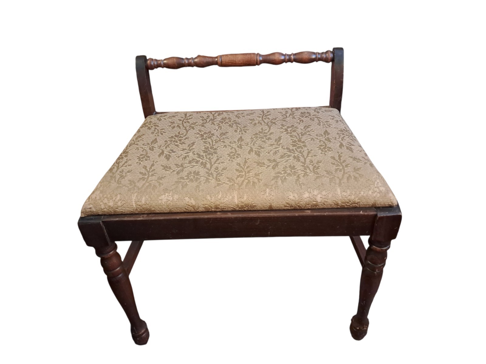 Vintage Mahogany? Wood Vanity Bench