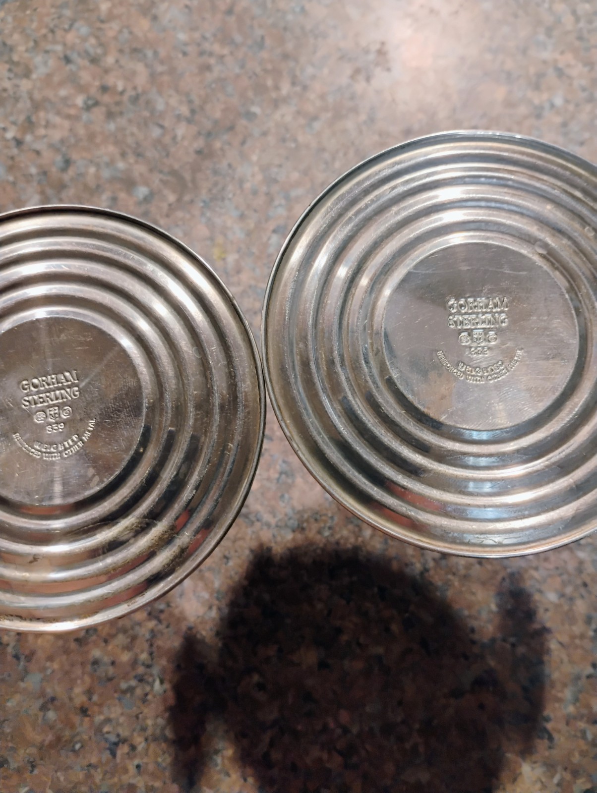VINTAGE GORHAM (STERLING SILVER) WEIGHTED CANDLE STICK HOLDERS