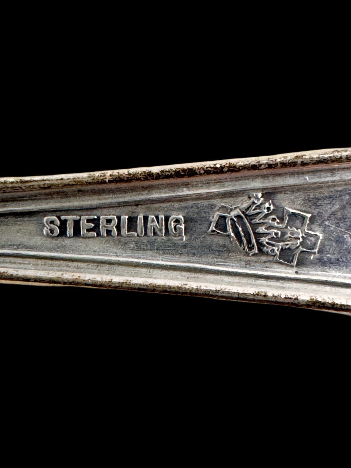 American Eagle Victory Airplane Sterling 5.75″ Manchester Silver Souvenir Spoon