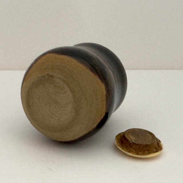 Japanese Tea ceremony Chaire Container Zeze ware w/Shifuku Chanoyu Chado Sado