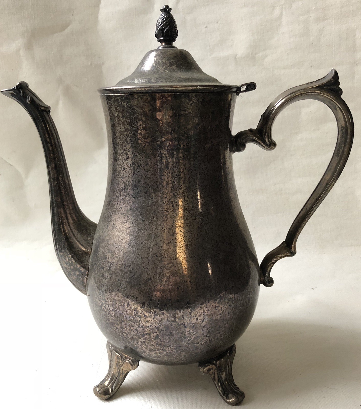 I.S. Co. Silver Plated 3 pc Set Coffee pot Creamer & Sugar Bowl