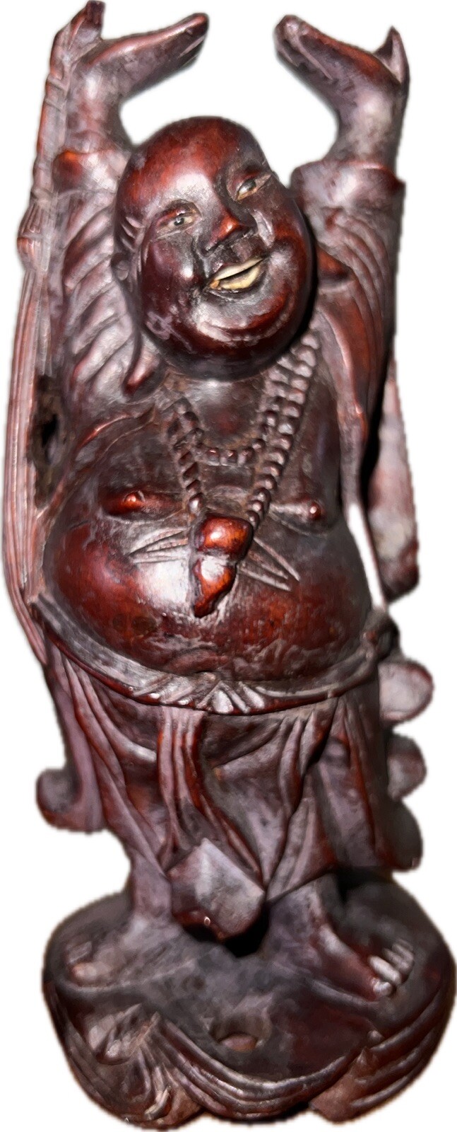 20th Century Chinese Boxwood Buddah Statue