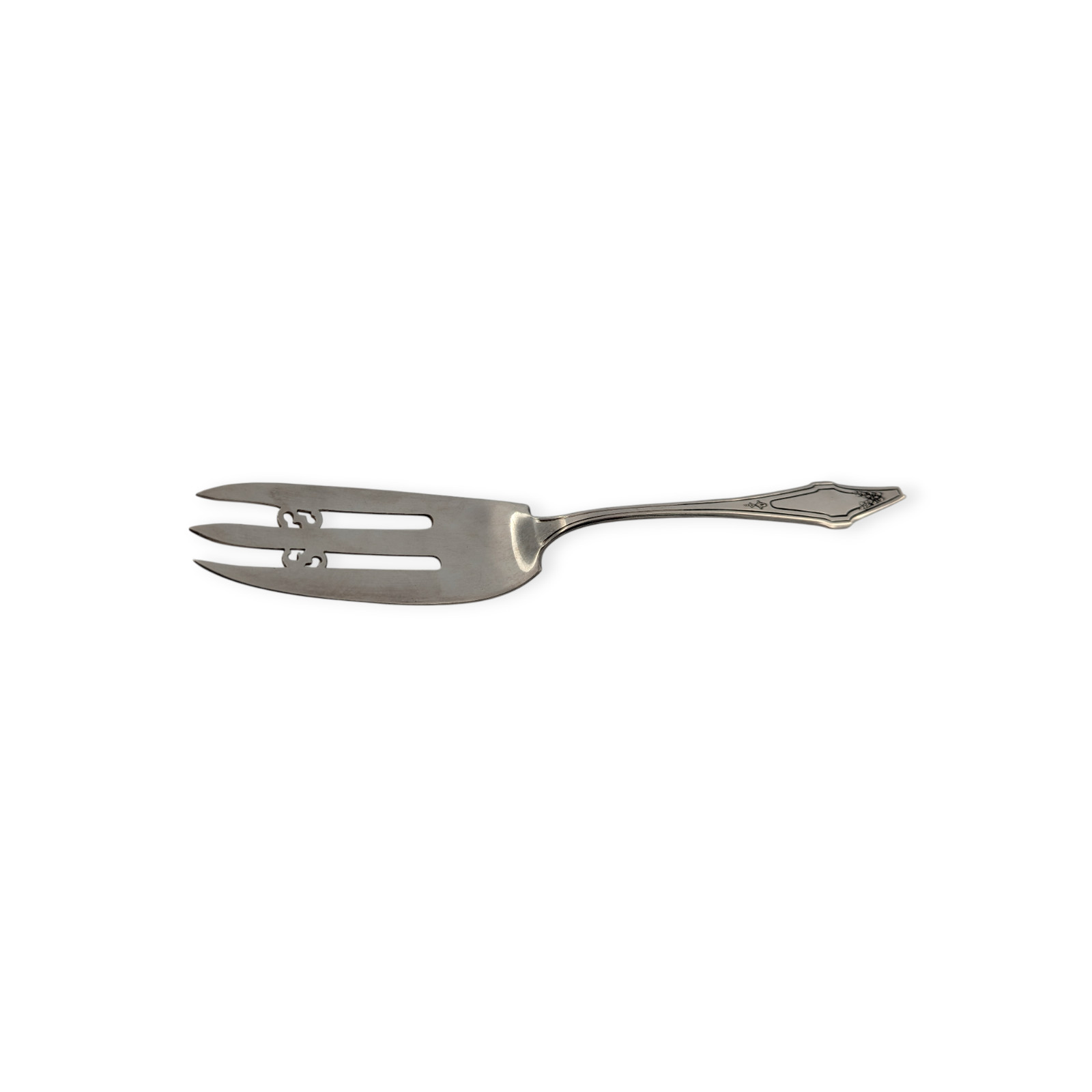 Cake Serving Fork – Hostess by Holmes & Edwards Intl Silverplate Flatware 8 1/4″