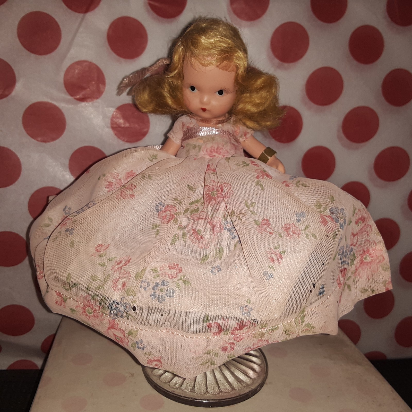 Nancy Ann Storybook Doll Bisque 158 Sugar & Spice (9.9) PT JT Tag Box Rstr