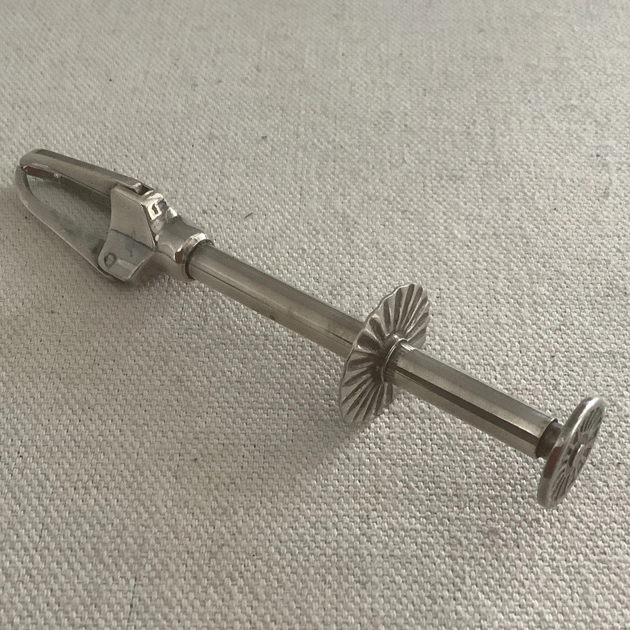 Vintage Sugar Cube Olive Tongs Claw Grabber Push Button Made in Sweden 4 1/4 in