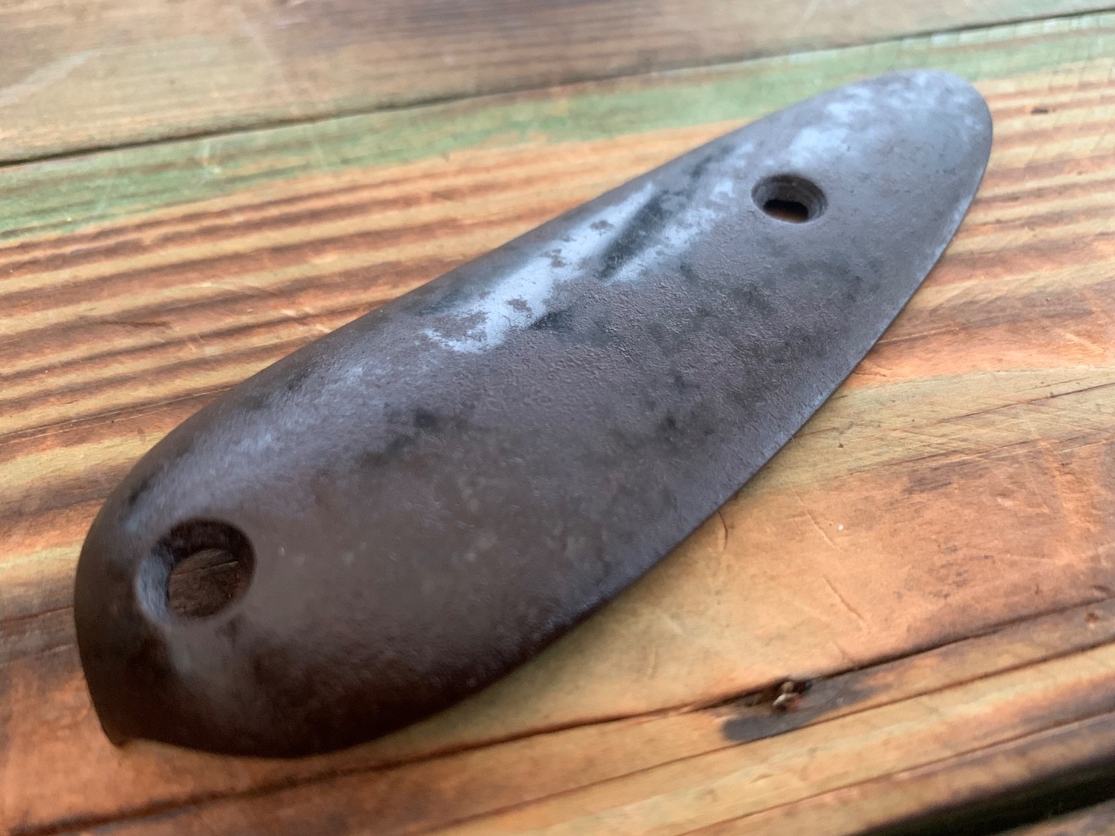 Metal Butt Plate Rifle Shotgun Musket Vintage Iron Steel Percussion Flintlock