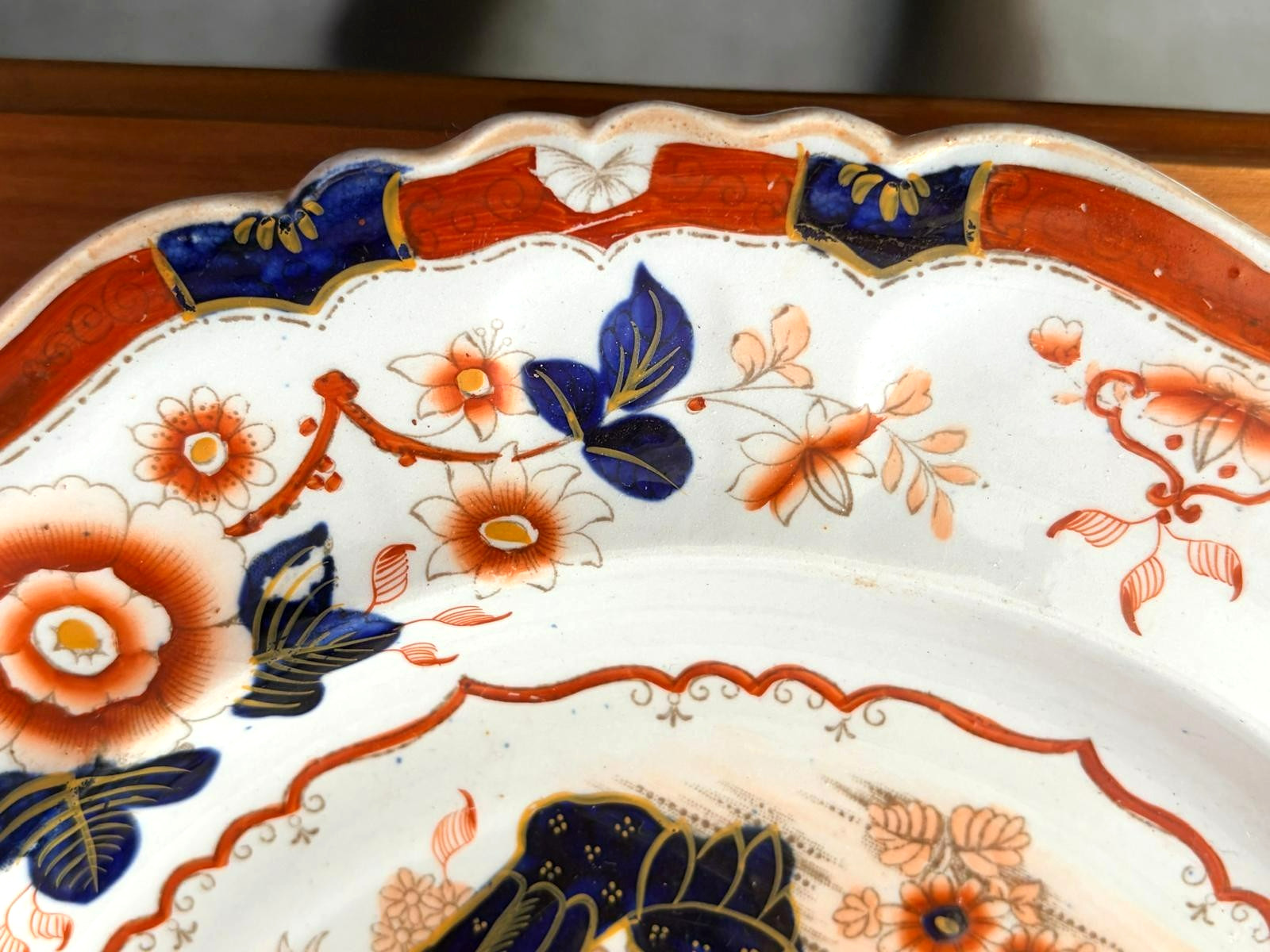 Antique Hicks Meigh & Johnson Ironstone Plate Rocks & Birds Pattern 125 – c 1830