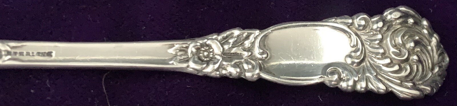 Reed and Barton Sterling Flatware, Trajan, Fancy Serving Fork, 5 7/8 inches