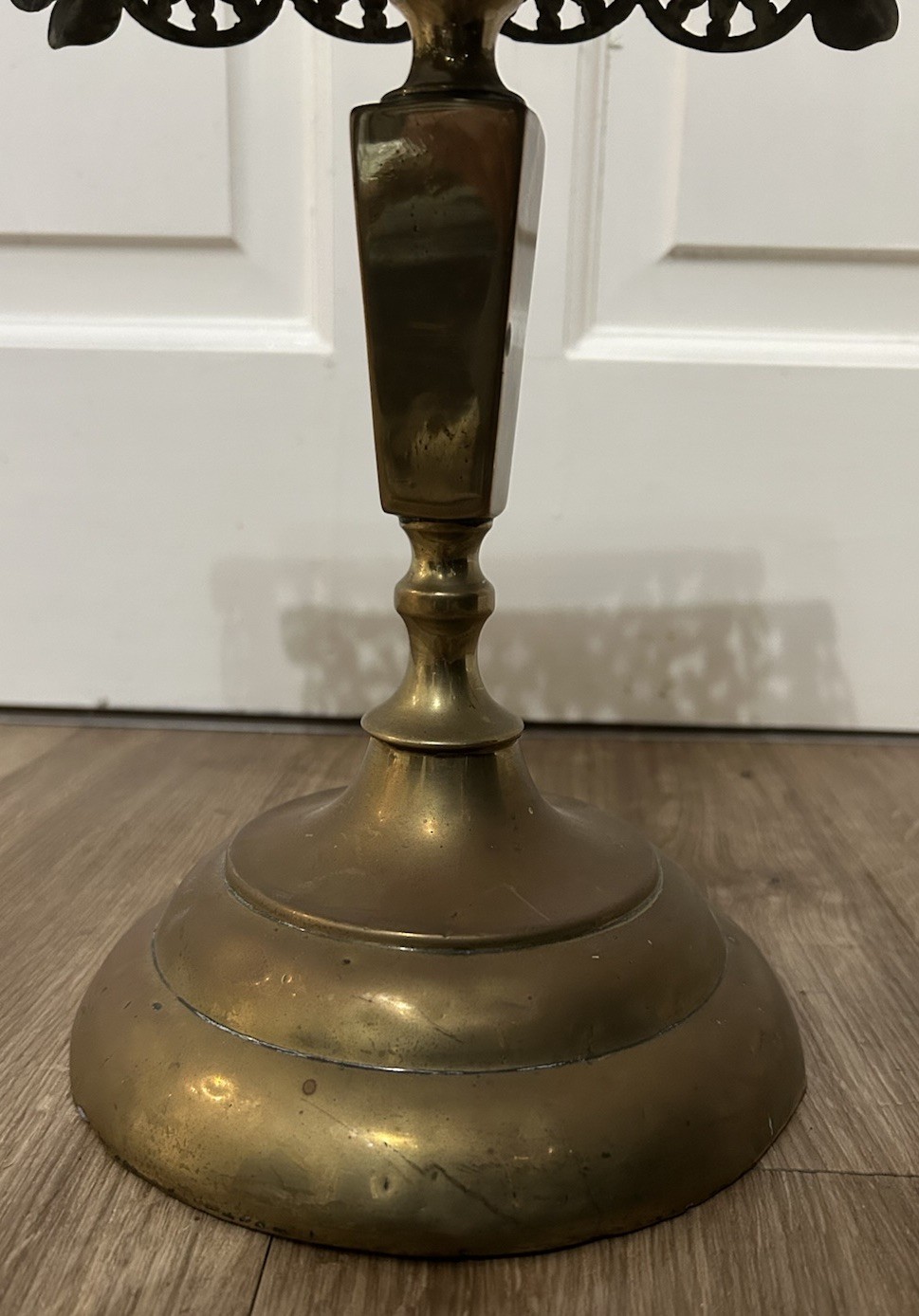 Antique Brass Square Trivet Kettle Pots Stand Pedestal Plant Stand Jardiniere