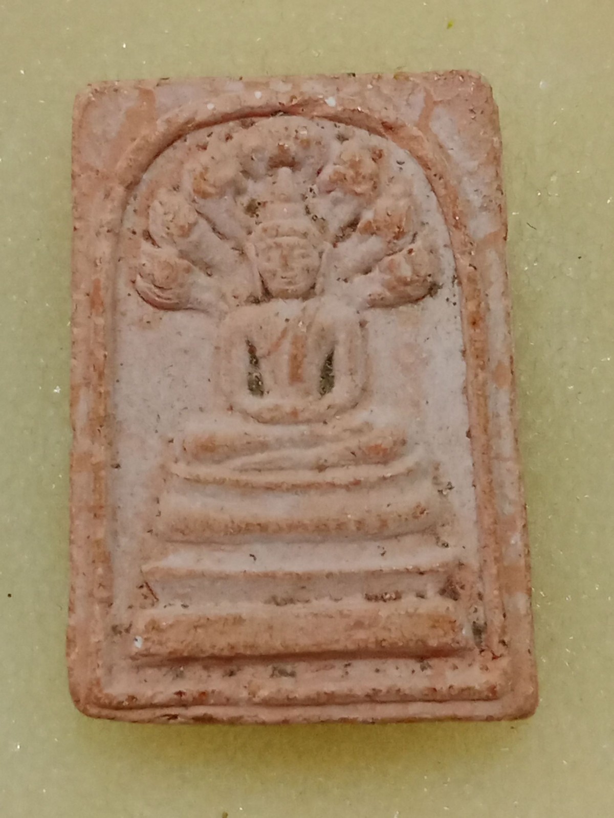 Thai Amulet Phra Nak Prok Wat Saranath Rayong year 1973 by LP Tim Wat Lahan Rai