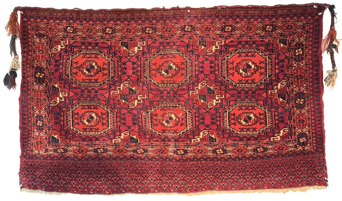 OLD TURKOMAN TEKKE CHUVAL RUG