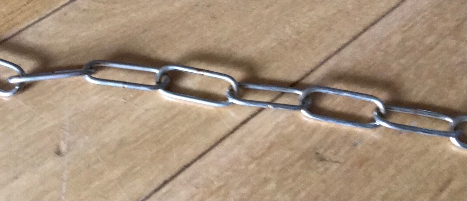 Vintage Chrome Lighting Chain Large Link Hanger Light Old Cistern Pull 22” H4