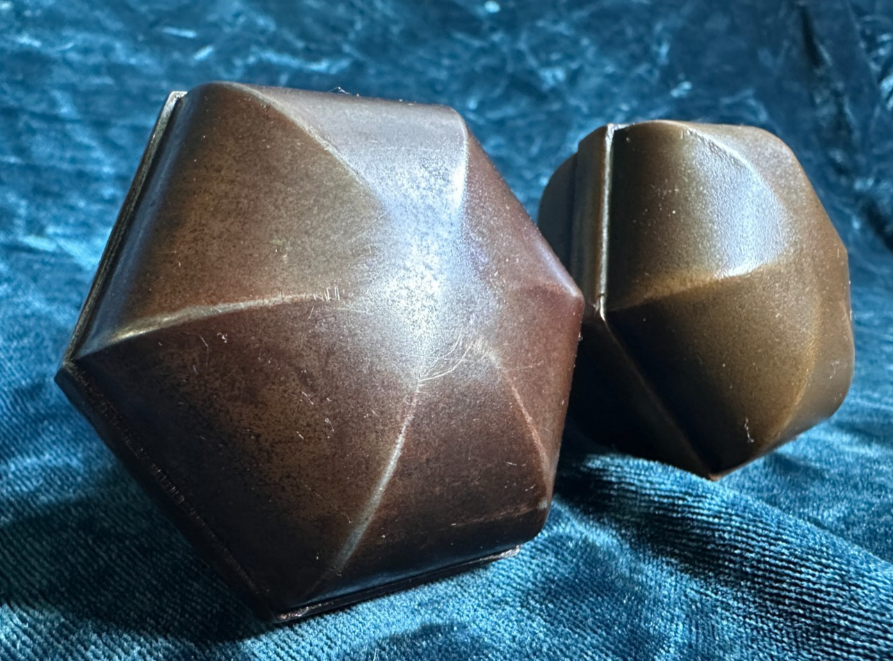 Pair of Antique c.1915 Penn Hardware Co. “Dedham” Hexagon Door Knobs C-12050