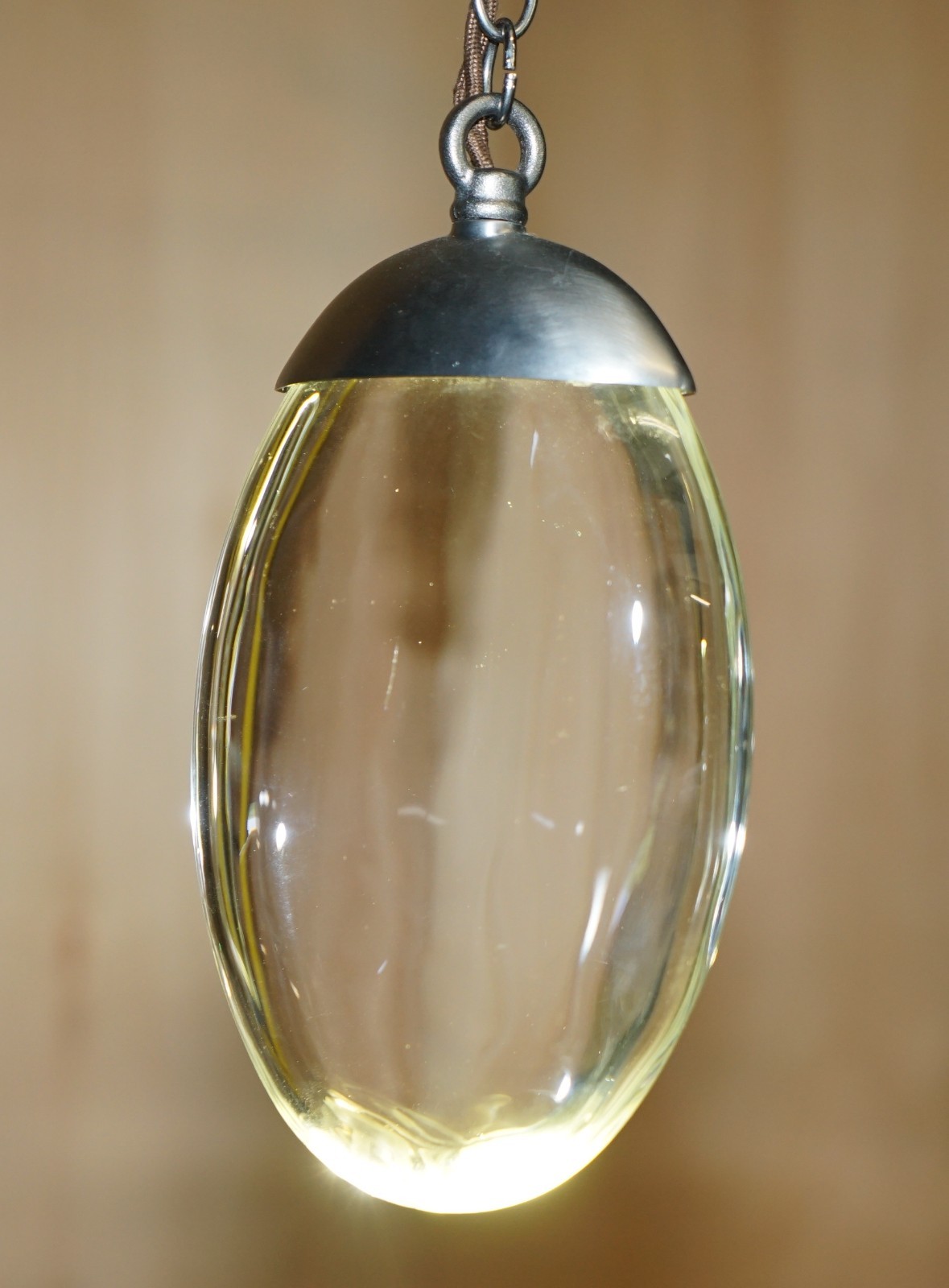 1 OF 2 RRP £7999 OCHRE CELESTIAL THREE PEBBLE CHANDELIER LINEAR KITCHEN LIGHTS