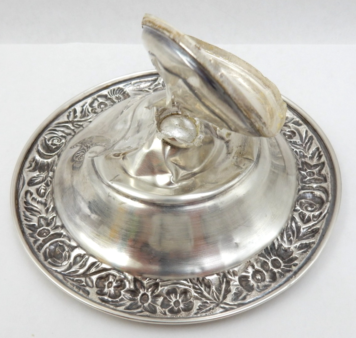 ANTIQUE STERLING SILVER HAMILTON COMPOTE DISH, FOR SCRAP OR SALVAGE, 68.3 GRAMS