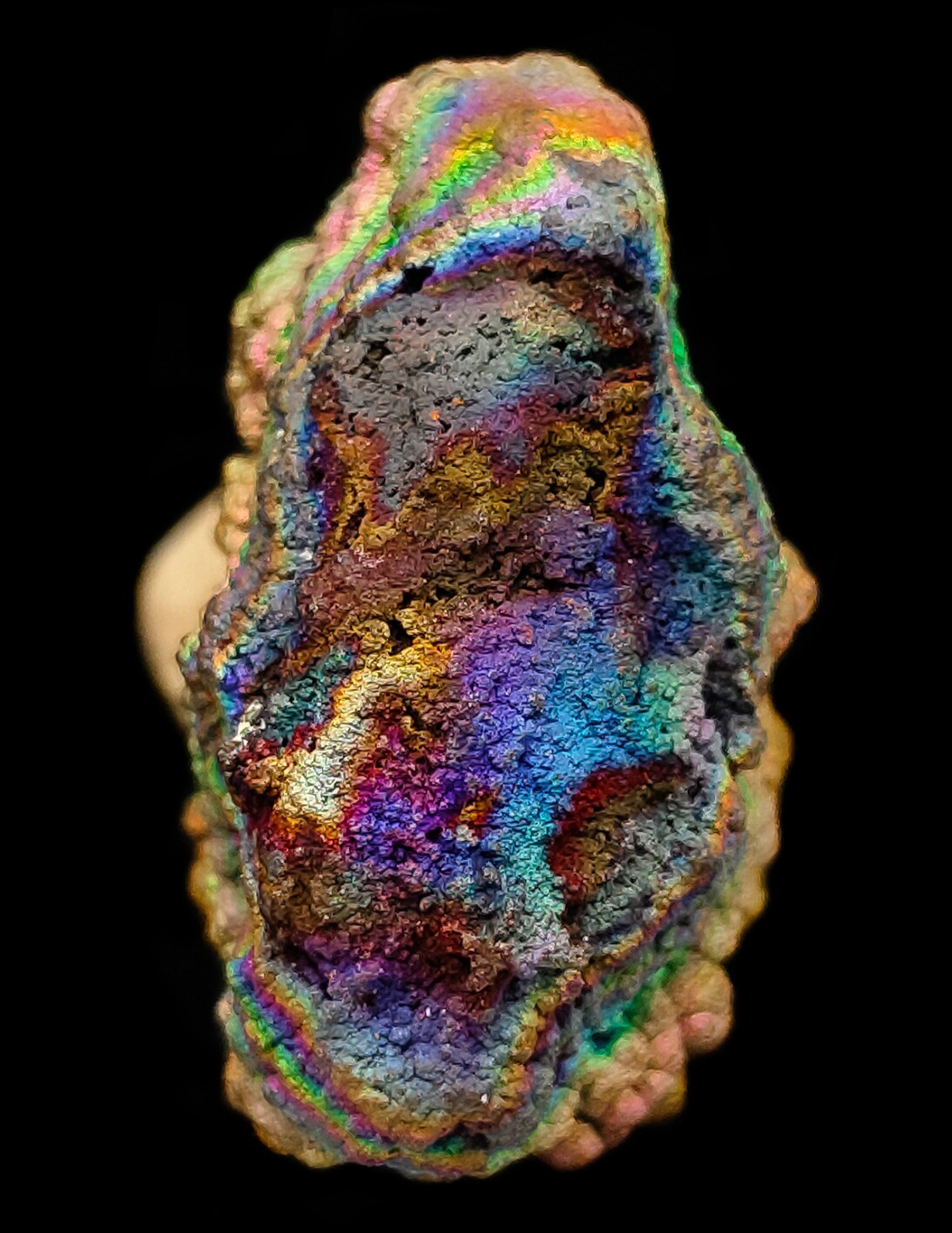 Exquisite Rainbow 7 Color Mineral Leklai Ngok Charm Protect Thai Amulet CK974