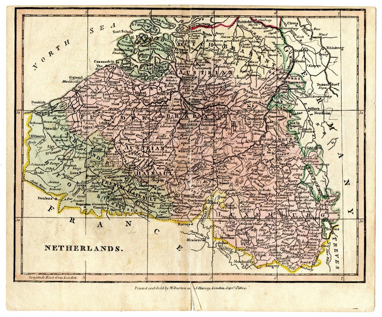 Southern Russia Europe Turkey Asia Map 1803 Copper Engraving Hand Colored