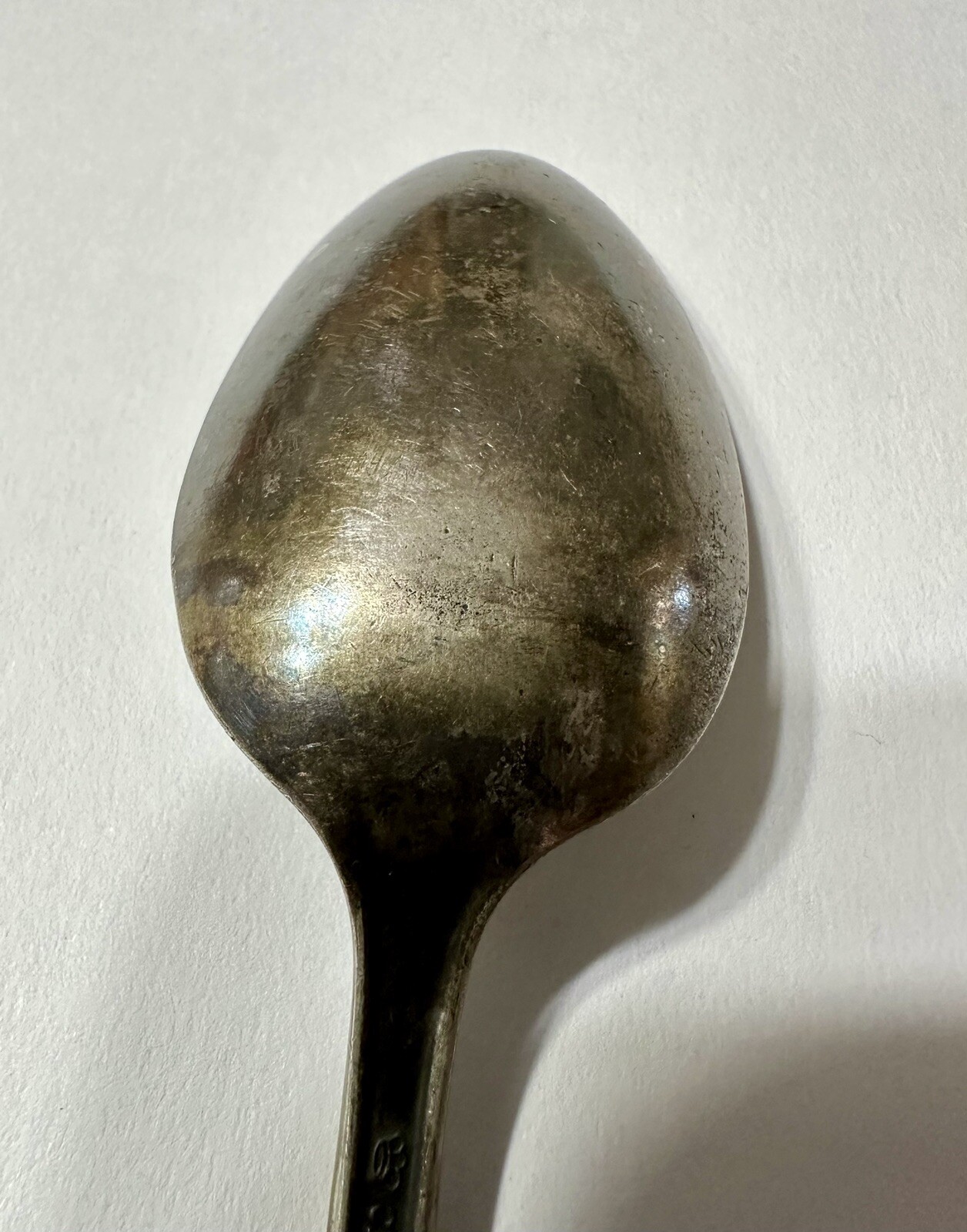 Vintage Crown Silver-plate Tea Spoon With Beautiful Design 6”’Long