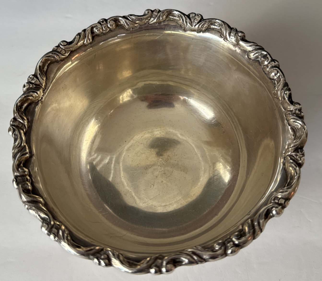 HEAVY! Vintage Sanborns Mexico Sterling 6″ Handmade Deep Bowl – 449 grams
