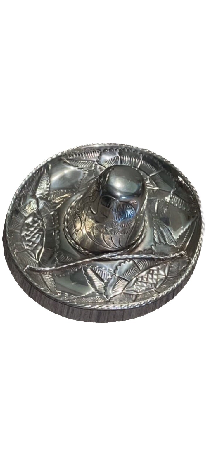 Vintage sterling silver Mexican hat by L. Maciel from the 1940s