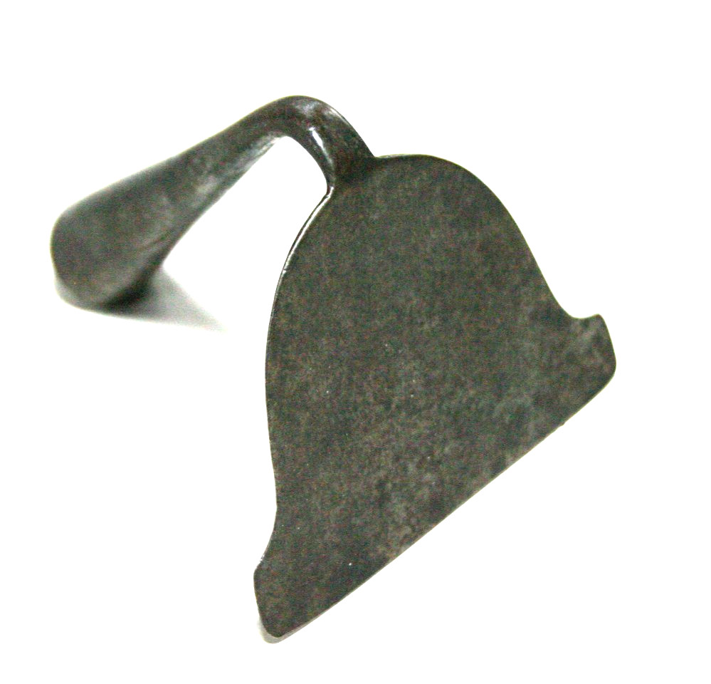 Rare “Bell” Shape, 18th-19th Cent. Hand-Forged Wrought Iron Dough Scraper