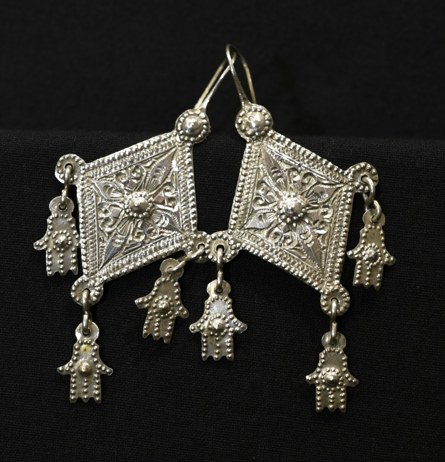 Old Berber Earrings – Hands of Fatima – South Morocco