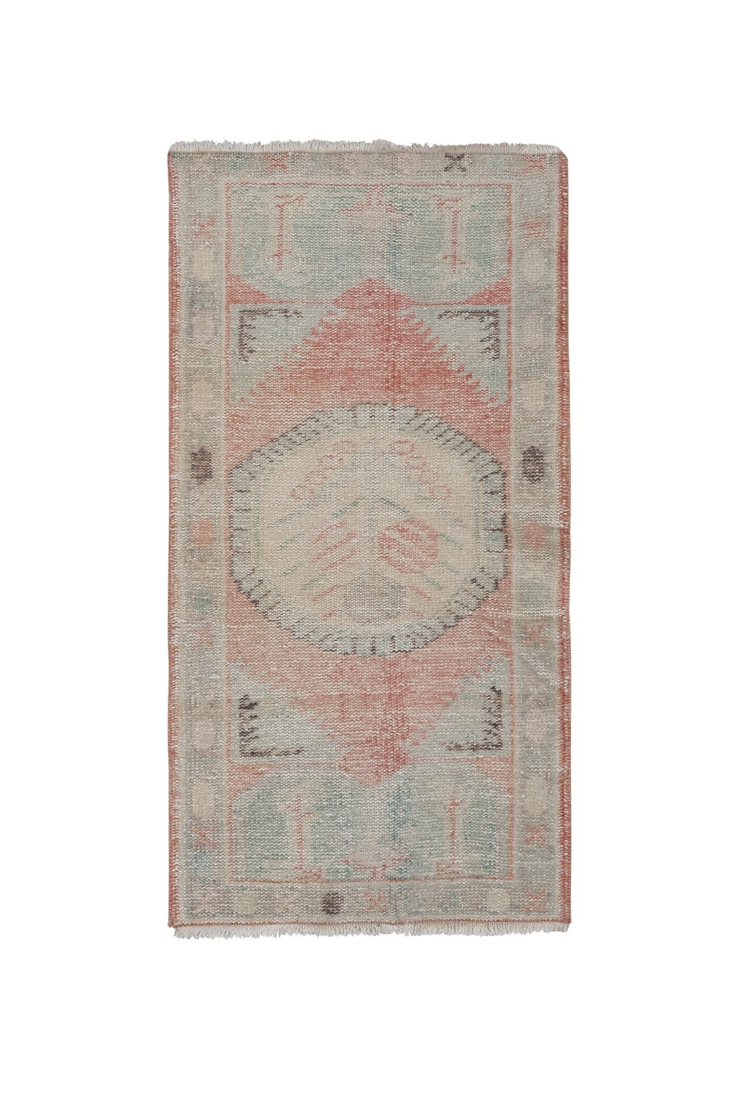 Vintage Small Turkish Oushak Rug 2’6” X 4’8”