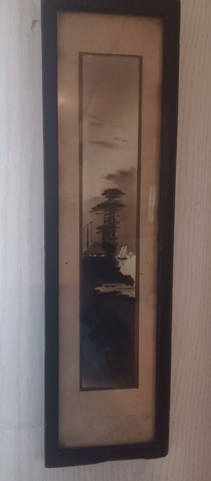 Antique Japanese Woodblock Print in Original Frame 1900-1920’s