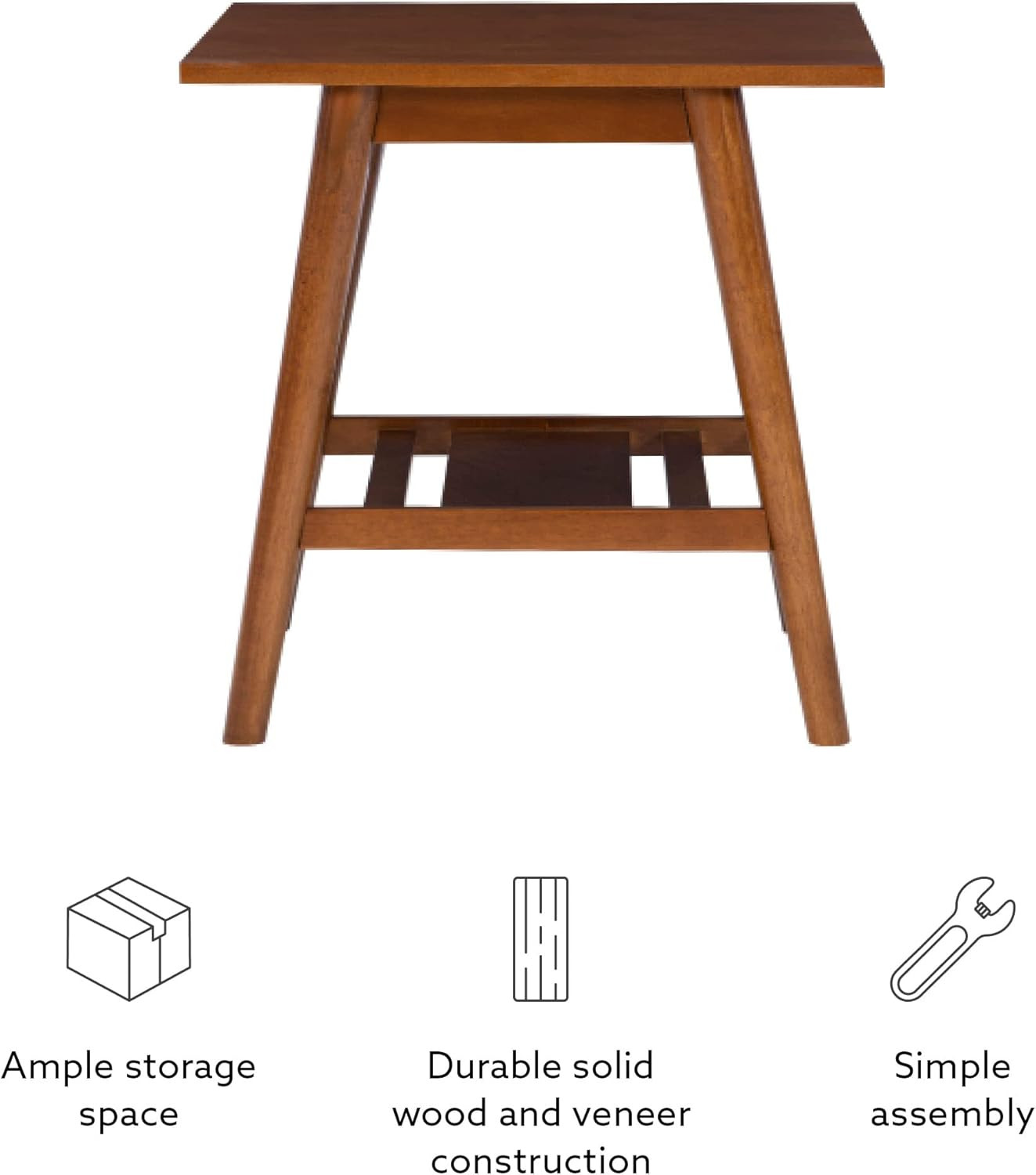 Mid-Century Walnut End Table – Melissa Collection