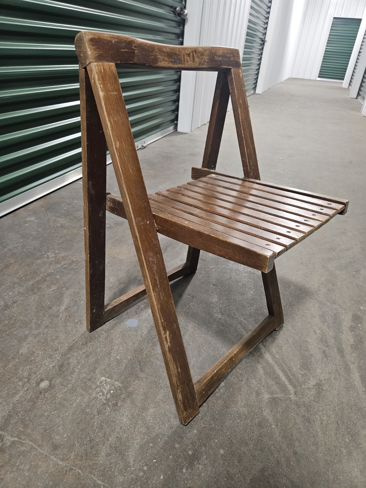 VTG MCM Trieste Slatted Folding Chair Likely Aldo Jacober for Alberto Bazzani ?
