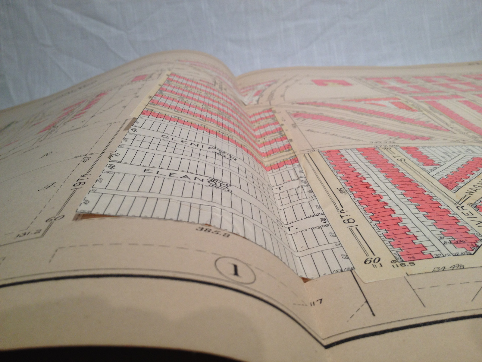 1923 ATLAS OF PHILADELPHIA 42nd WARD, George W. & Walter S. Bromley, Folio Size