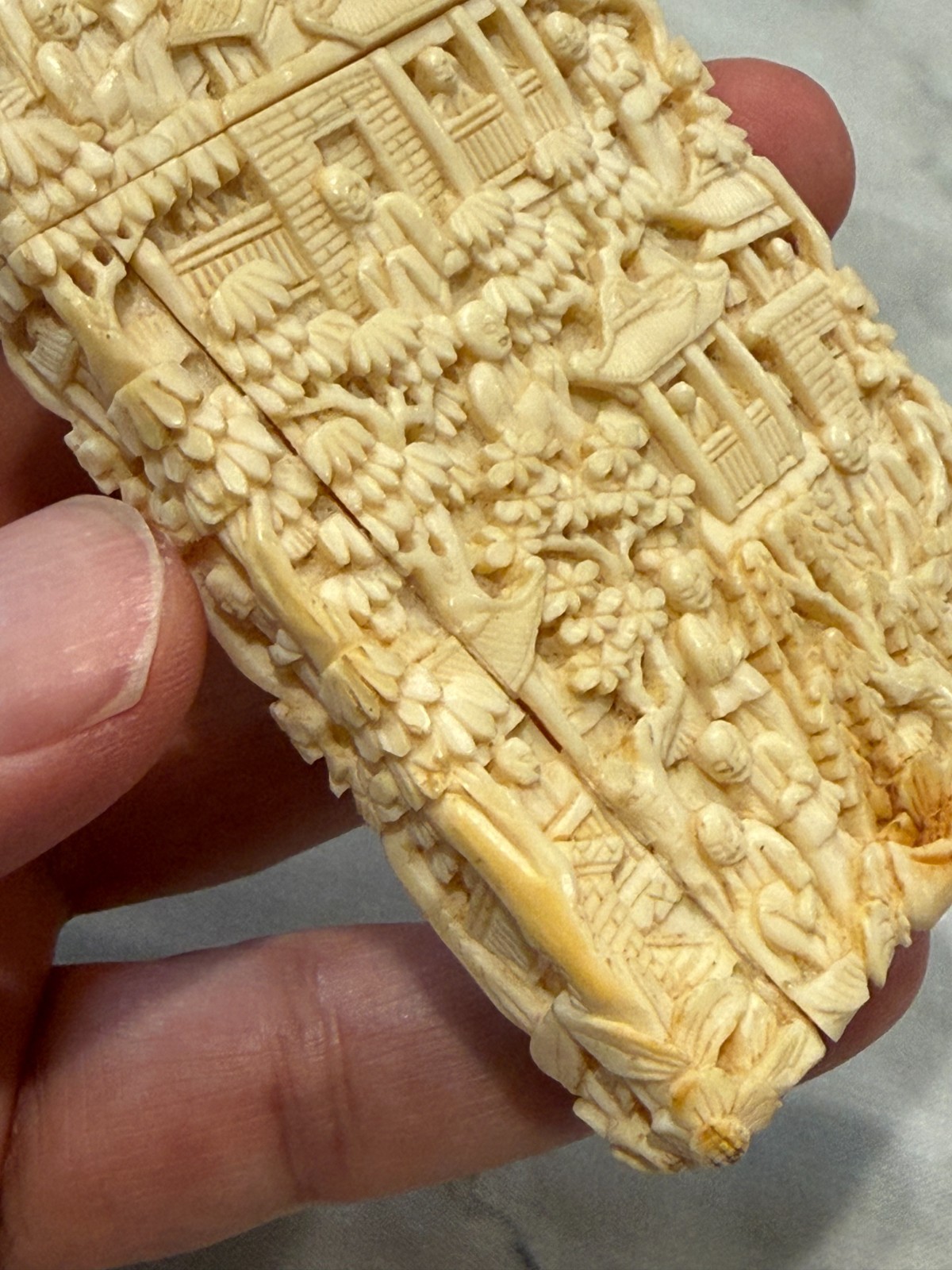 Antique Chinese Canton Export Calling Card Case